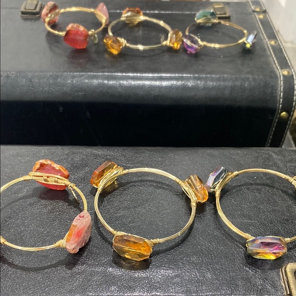 Bourbon and Bowties Gold and Red Bracelet - Picture 3 of 6